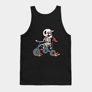 Skull and bicycle Tank Top